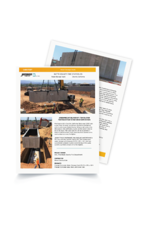 Jensen Case Study - Oroville Water Storage Vaults